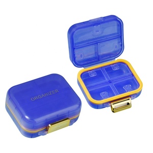 Boîte à pilules en plastique transparent imprimé de logo personnalisé 7 jours <span class=keywords><strong>pharmacie</strong></span> dispensaire médicaments comprimés organisateur de stockage PP étui de voyage - Product Image 1