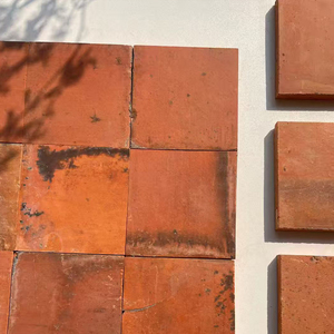 Tuiles en Céramique de Terre Cuite <span class=keywords><strong>Rouge</strong></span>, Briques Céramiques Fines et Solides, Briques Réfractaires pour Cour de Villa et Utilisation Extérieure, Design Vintage - Product Image 4