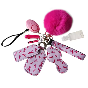 Porte-clés d'autodéfense en néoprène RTS avec sublimation pour femmes et étudiants Porte-clés personnalisé - Product Image 1