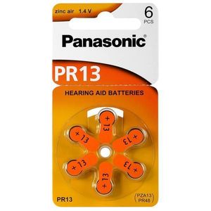 แบตเตอรี่เครื่องช่วยฟัง PR10 ขนาด 1.4V แพ็ค 6 ก้อน - Product Image 1