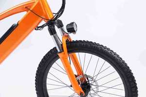 Bicicleta de Montaña de 24 Pulgadas con Batería de Litio Integrada, Cuadro de Aluminio, Frenos de Disco Dobles, Suspensión Trasera, Pedales Ordinarios - Product Image 4