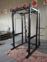 Rack de Potencia Multifuncional Comercial con Barra de Dominadas, Estructura de Acero Reforzada, Jaula de Potencia Todo en Uno para Entrenamiento de Fuerza