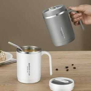 Taza de Acero Inoxidable 304 Personalizada con Tapa y Pajita, Taza de Café de Lujo Ligera Resistente al Calor, Botella de Agua de Viaje - Product Image 6