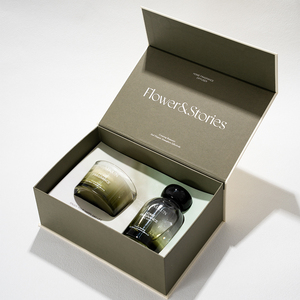 Aikun Small Batch Quick Reply Smoked Glass <b>Reed</b> <b>Diffuser</b> Candle Set with Tailored Scent Custom Logo Rigid Box for Startup Brands - Product Image 1