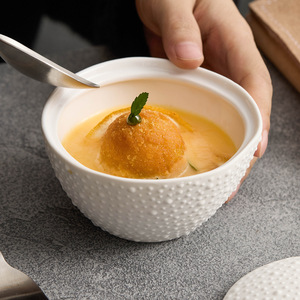 Pot à soupe en céramique Sesame Point, compatible micro-ondes, pour les fêtes, style moderne et simple, finition mate japonaise, petite taille, usage domestique - Product Image 4