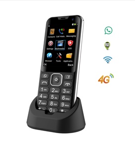 Téléphone portable à clavier 4G avec fonction barre de touches, écran de 2,8 pouces, Android 8.1, téléphone mobile avec SOS, appareil photo 0,3 MP, déverrouillé, LTE WIFI pour les personnes âgées - Product Image 3