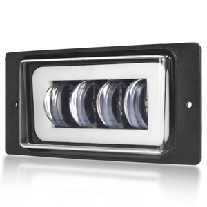 Projecteur antibrouillard Lada pour voiture, barre LED 6 pouces, lentille blanche jaune, DRL LED, feux de jour, feux de brouillard, clignotants, 40W, LED tout-terrain - Product Image 4