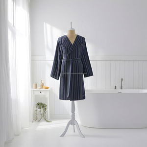 Peignoir unisexe 100% coton Best Seller Séchage rapide Vêtement de nuit d'été Tissu tissé respirant Léger Toute l'année ODM Fabriqué en Turquie - Product Image 4