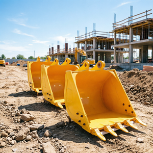 Godet de terrassement polyvalent Soosan 45 tonnes 2,2 m³ pour excavatrice, idéal pour sols durs, argile et roches molles – Accessoire de machinerie de construction - Product Image 1