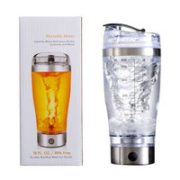Bouteille agitateur électrique pour mélangeur Vortex, 1 pièce, bouteille avec batterie, plastique de protéine, 600ml