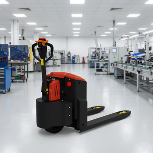 Transpalette électrique 2T avec batterie au plomb-acide, pneus pleins, mât monophasé pour utilisation en intérieur dans une usine de fabrication - Product Image 3