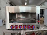 Grill à gaz salamandre en acier inoxydable à 6 boutons OUTE, machine de cuisson infrarouge de comptoir, équipement de barbecue pour la restauration
