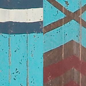 Ahşap kürek yenilik kano Oar duvar dekor ok ve şerit desenleri ile - Product Image 6