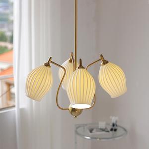 멀티 헤드 꽃 뼈 천장 펜던트 조명 거실 식당 침실 홈 장식 E14 전구 샹들리에 - Product Image 5