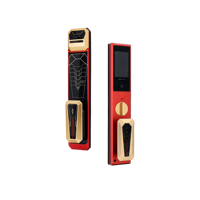 Cerradura Inteligente para el Hogar con Seguridad Tuya, Contraseña de la Aplicación, Código de Huella Dactilar, Aleación de Aluminio, Cerradura Inteligente para Puerta con Cámara Wi-Fi en la Nube