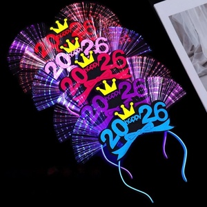 Diadema LED 2026, Último Modelo, Multi-Estilo, Fibra Óptica, Iluminada, para Fiesta de Año Nuevo 2026, para Eventos 2026 - Product Image 6