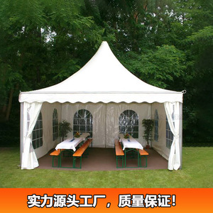 Pyramid <b>Tent</b> 3x3m Waterproof Oxford Cloth Aluminum Frame Outdoor Wedding Event <b>Canopy</b> - Product Image 2