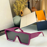 Lunettes de soleil unisexes tendance 2026, style vintage, monture carrée intégrale, surdimensionnées, colorées, or et blanc, verres polarisés dégradés UV400