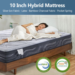 Matelas d'<span class=keywords><strong>hôtel</strong></span> King Size dans une boîte Cloud Feeling en mousse de bambou haut de gamme Nature Latex 7 zones à ressort hélicoïdal ensaché - Product Image 2