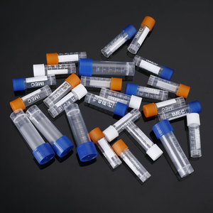 Disposable Plastic Graduated Freezer Tube 1.8ml <b>Screw</b> Cap <b>Flat</b> Bottom Cryogenic Tube - Product Image 4