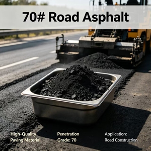 แอสฟัลต์บิทูเมน 70/100 เกรดเพนทรูเรชั่น บิทูเมน 70 #   สำหรับการก่อสร้างถนน, การเคลือบผิวถนนด้วยวัสดุชิปซีล, แอสฟัลต์คอนกรีต - Product Image 1