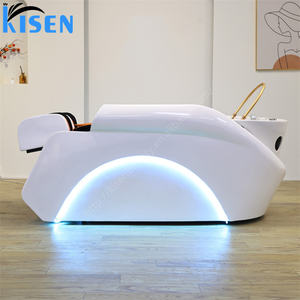 Kisen Nouveau Design Salon Shampooing Tête de Lit Spa Table Mode Lumière <span class=keywords><strong>Cheveux</strong></span> Lavabo Évier pour Big Fat People - Product Image 5