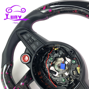 Volante in fibra di carbonio con LED RPM personalizzabile, design racing per <span class=keywords><strong>Alfa</strong></span> <span class=keywords><strong>Romeo</strong></span> Stelvio Ti 2019+ e Giulia - Auto personalizzate - Product Image 5
