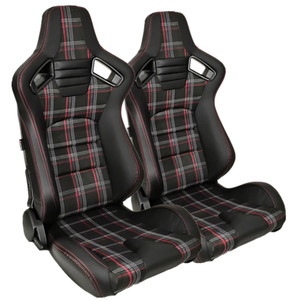 Nuovi Sedili Sportivi Universali in Pelle PVC con Doppia Guida Scorrevole per Auto e Gaming - Product Image 1