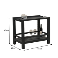 OSMEN DIVA Handcar avec table de rangement multifonctionnelle en aluminium pour l'extérieur Patio