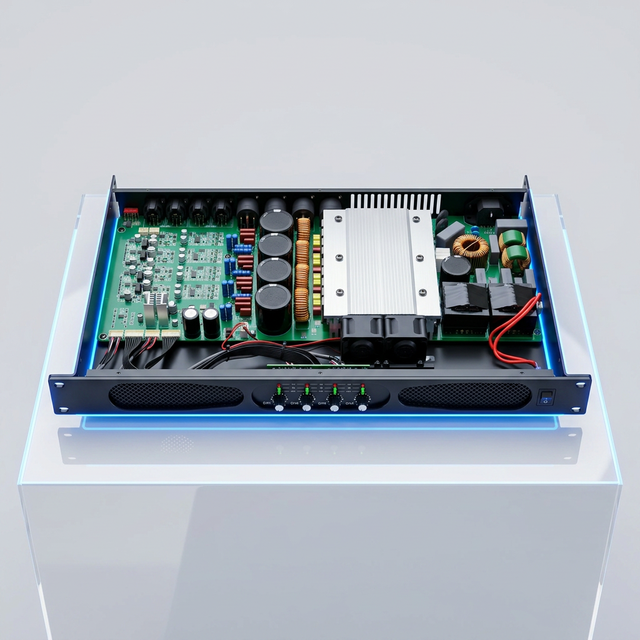 Class D Amplifier Professional Power Amplifier 4-Channel 600W/800W Per Channel Digital Stereo Amplifier for Stage Audio System