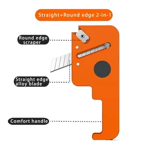Coupe-bordures pour le travail du bois, manuel, bande de PVC, grattoir pour plaques de plâtre, <span class=keywords><strong>angle</strong></span> droit, arc arrondi, multi-usages, réglable - Product Image 3