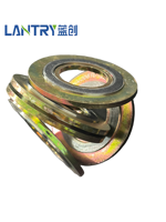 Joint spiralé en graphite SS304 à anneaux intérieur et extérieur pour applications industrielles lourdes 450