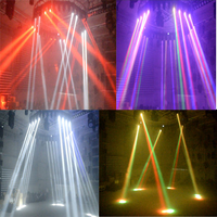 WANRAYW 2024 Luces de Cabeza Móviles LED Sharpy de Alta Calidad 4*32W 4en1 para DJ, Bar, Escenario, KTV, Luces de 4 Haces