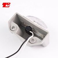 Lumière de plaque d'immatriculation LED pour remorque, camping-cars, camions, bateaux, UTV, VTT, camion, 12V 24V, lampe de plaque d'immatriculation blanche
