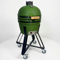 Barbecue au charbon de bois Kamado 16 pouces de qualité professionnelle, four en céramique pour extérieur