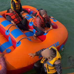 Bateau Gonflable de Traction Aquatique de Qualité Supérieure pour Sports Nautiques, Modèles Flying Crazy <span class=keywords><strong>Ski</strong></span>, Disco Boat et Sofa Boat, avec Pompe - Product Image 1