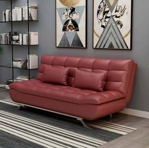 2024 सूसन शीर्ष गुणवत्ता वाली लक्जरी चमड़े 90 डिग्री फोल्डेबल सोफा बिस्तर बिस्तर बिस्तर बिस्तर लिविंग रूम - Product Image 4