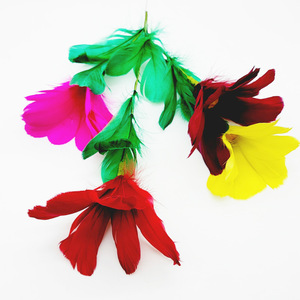 Flores de manga, flores redondas de colores, nuevas flores redondas grandes, flores de plumas artesanales, accesorios de magia para escenario King Magic al por mayor - Product Image 3