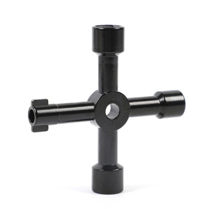 4-in-1 Portable Mini DIY Socket Bit <b>Screwdriver</b> Combo Hand-Screwed in Black Cross-Border Steel Handle OEM Customizable - Product Image 3