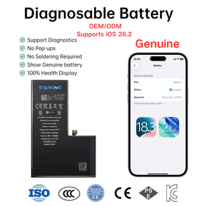 Bateria de Substituição Genuína OEM IOS26.2 para iPhone 12 13 14 15 Pro Max - Product Image 1