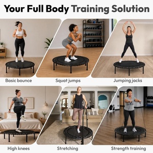 Mini <span class=keywords><strong>trampoline</strong></span> pliable silencieux avec système <span class=keywords><strong>de</strong></span> rebond <span class=keywords><strong>pour</strong></span> adultes, entraînement amusant et efficace - Product Image 6