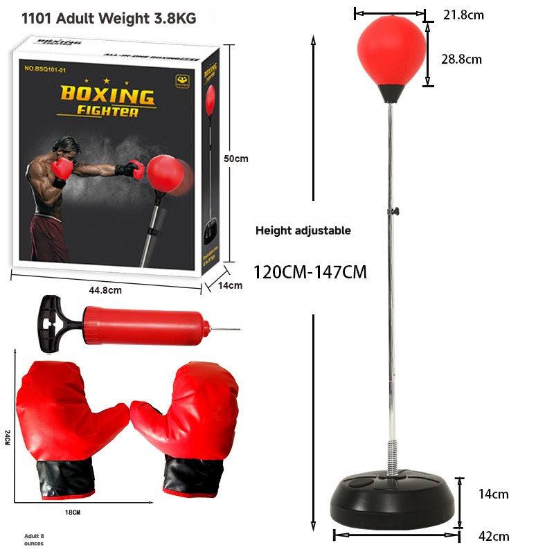 Set de boxeo para adolescentes y adultos (poste electrochapado)
