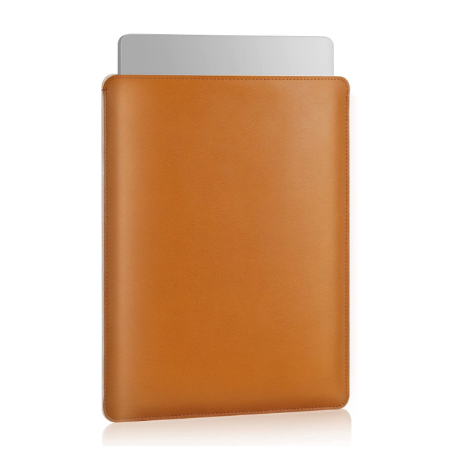 PU Leather Laptop Case Pro Slim Mac Cover PU Leather Laptop Sleeve  with Pocket Sleeve Fits Any 13, 14, 16 Inch
