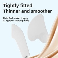 Spatule à fond de teint liquide en acier inoxydable, outil de maquillage, grattoir pour le visage