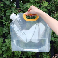 Sac d'Eau Pliable Portable Sans BPA 500 ml 1 L 3 L 1 Gallon 5 L 10 Litres pour Camping Extérieur, Conteneur d'Eau en Plastique avec Bec Verseur
