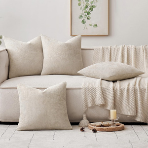 <span class=keywords><strong>Housse</strong></span> <span class=keywords><strong>de</strong></span> coussin décorative <span class=keywords><strong>de</strong></span> canapé <span class=keywords><strong>de</strong></span> maison simple et moderne 18x18 pouces géométrique aiguille grossière chenille <span class=keywords><strong>bleu</strong></span> taie d'oreiller - Product Image 4