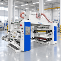 Machine d'impression flexographique industrielle professionnelle de haute qualité pour films et sacs en plastique, 4 couleurs, type empilable, rouleau à rouleau, pour emballages flexibles