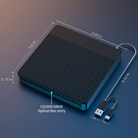 USB 3.0 & Type-C Slot-in CD DVD Burner Player CD ROM Writer slot type External dvd Drive Sucker Type optical drive