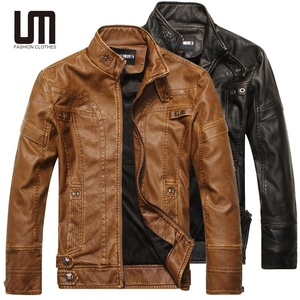 Soldes Exceptionnelles : Blouson Moto Homme Hiver Élégant en <span class=keywords><strong>Cuir</strong></span> PU, Coupe Slim, Doublure Velours - Product Image 2