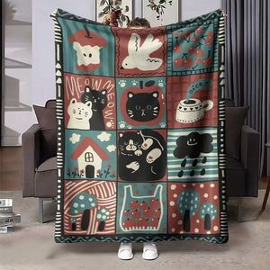 Manta de Franela con Estampado Personalizado de Lindos Dibujos Animados de Animales, Manta para Siesta, Reversible, Cálida y Acogedora para Cama, Sofá o Sillón - Product Image 5